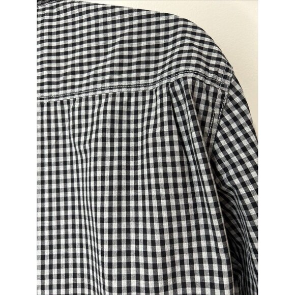 The North Face Mens Black Grey Gingham Button Down Size Small Long Sleeved - Picture 6 of 10